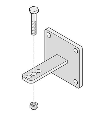 Sommer Paalbeslag standaard Twist M S3 zwart