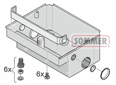 Sommer RVS funderingskast voor Twist UG
