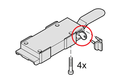 Sommer Slot + sleutel noodontgrendeling Twist UG/Mole ondergrondse poortmotor