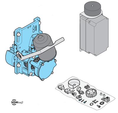 Sommer SP900 aandrijfeenheid voor schuifhek met besturing
