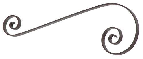 Stalen S-krul 1250x350x140mm