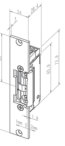 Standaard inbouw deuropener 11805--09635A71 en B71