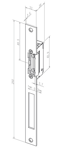 Standaard inbouw deuropener 11805--43435A71 en B71