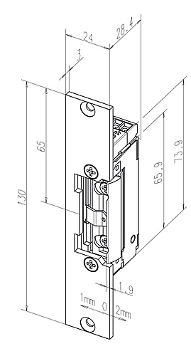 Standaard inbouw deuropener 13805RR--09635E91 en F91