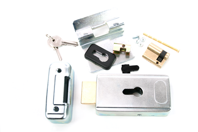 V70 Elektrisch poortslot 24Vdc met cilinder.