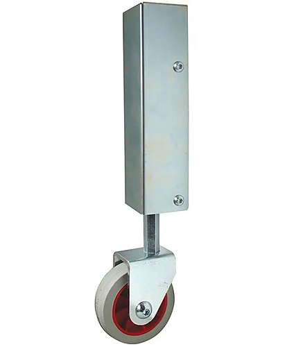 Verend steunwiel voor poorten