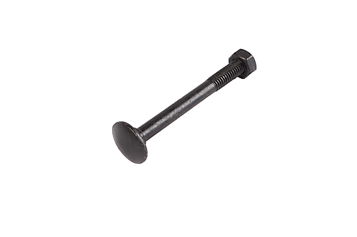 Waelbers slotbout M8x60mm met moer M8 zwart