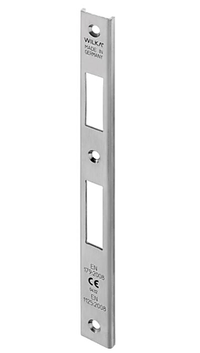 Wilka P643 RVS U-sluitplaat 24x6x246mm