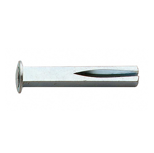 Wisselstift met achterplaat en zaagsnede