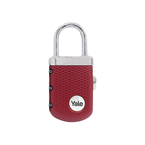 YP3/31/123/1B YALE GEM LOCK LUXE BAGAGE CIJFERHANGSLOT BORDEAUXROOD.