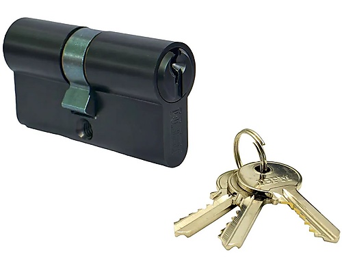 Zwarte cilinders voor insteeksloten en poortsloten